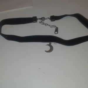 Crescent moon choker